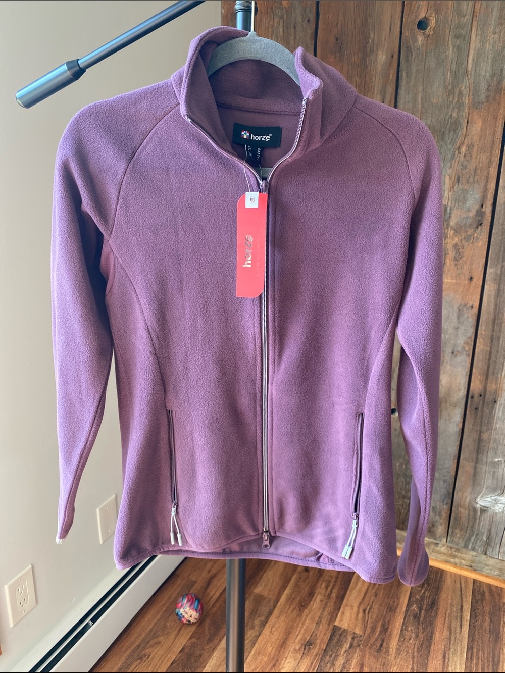 Horze Aurelia Women’s Club Fleece Jacket size 6  purple NWT